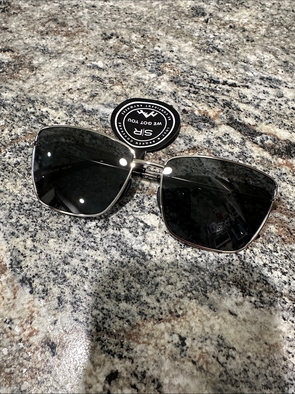 Shady Rays Melrose Metal Frame Women's Sunglasses - Polarized Black Lenses